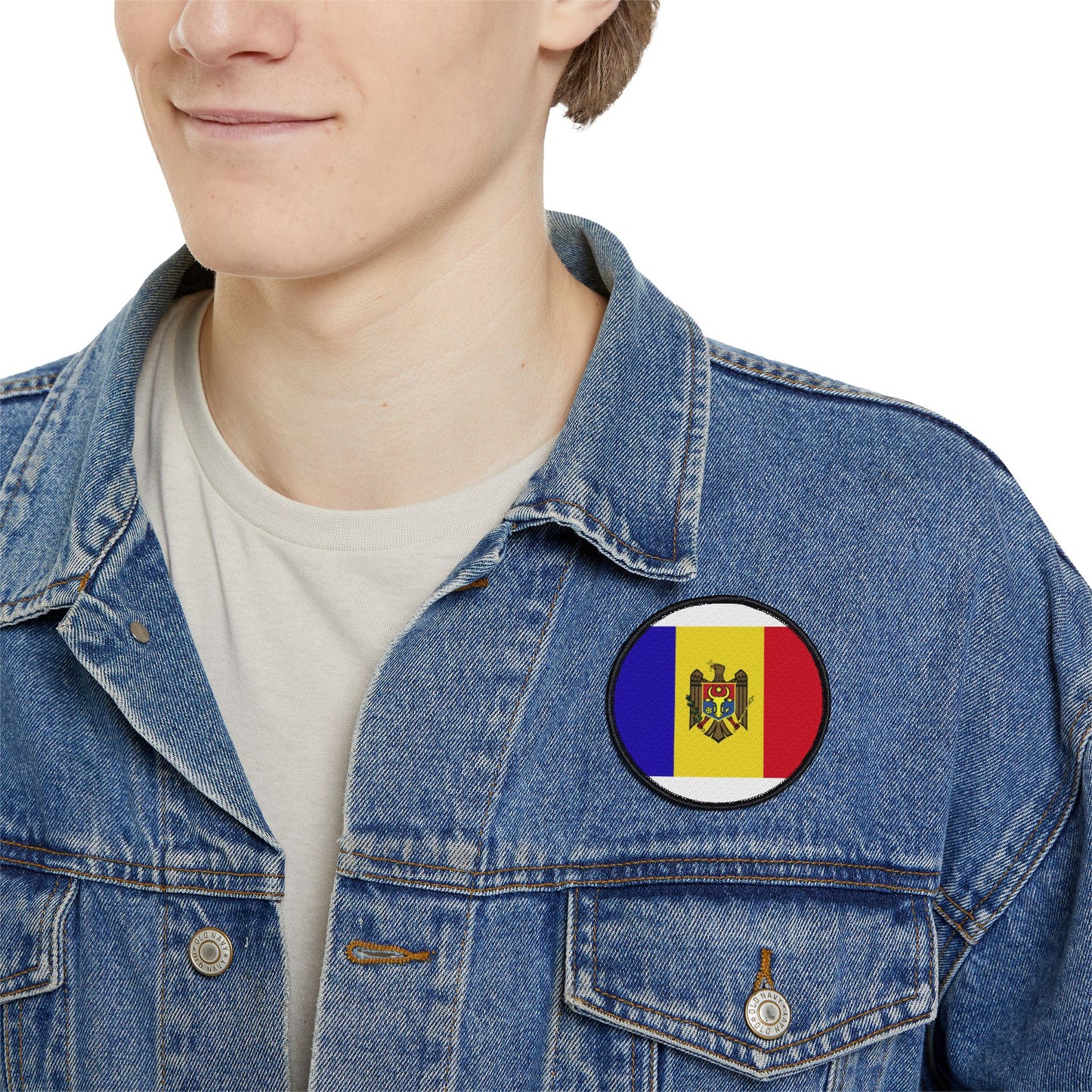 Flag Village Moldova Flag Embroidery Iron-On Patches