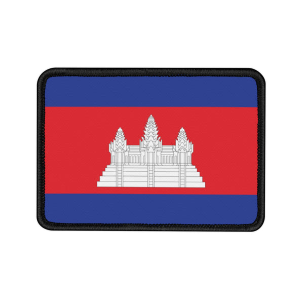 Flag Village Cambodia State Flag Embroidered Iron-On Patch