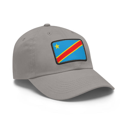 Flag Village Democratic Republic Of The Congo Flag Hat Cap with Leather Patch