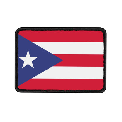 Flag Village Puerto Rico Flag Embroidery Iron-On Patches