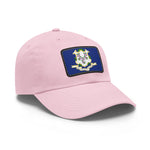 Flag Village USA Connecticut State Flag Hat Cap with Leather Patch