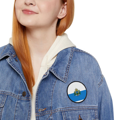 Flag Village San Marino Flag Embroidery Iron-On Patches