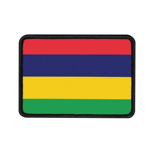 Flag Village Mauritius Flag Embroidery Iron-On Patches