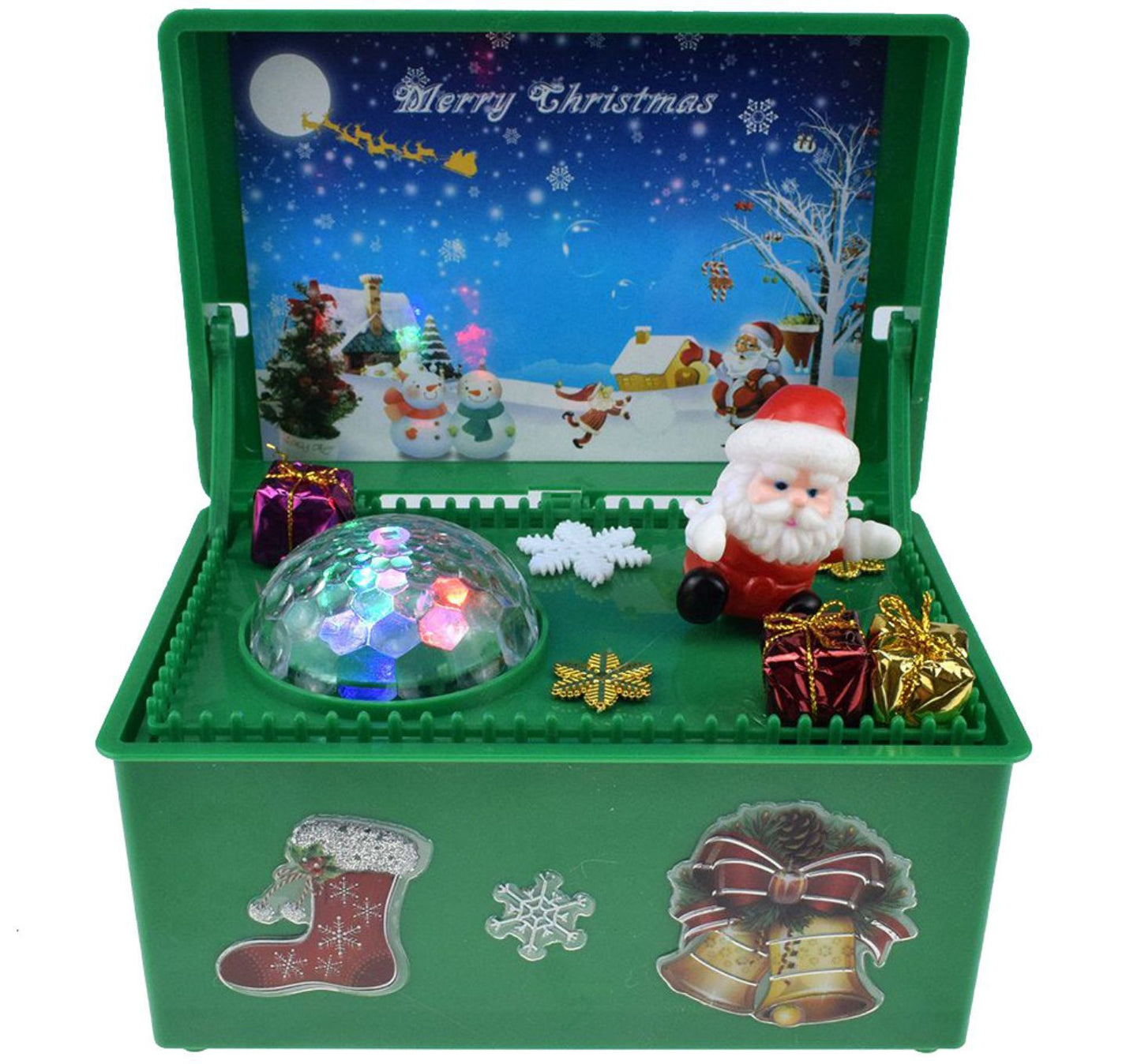 Flag Village Electric lift Christmas music gift box