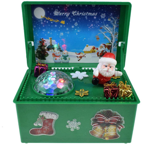 Flag Village Electric lift Christmas music gift box
