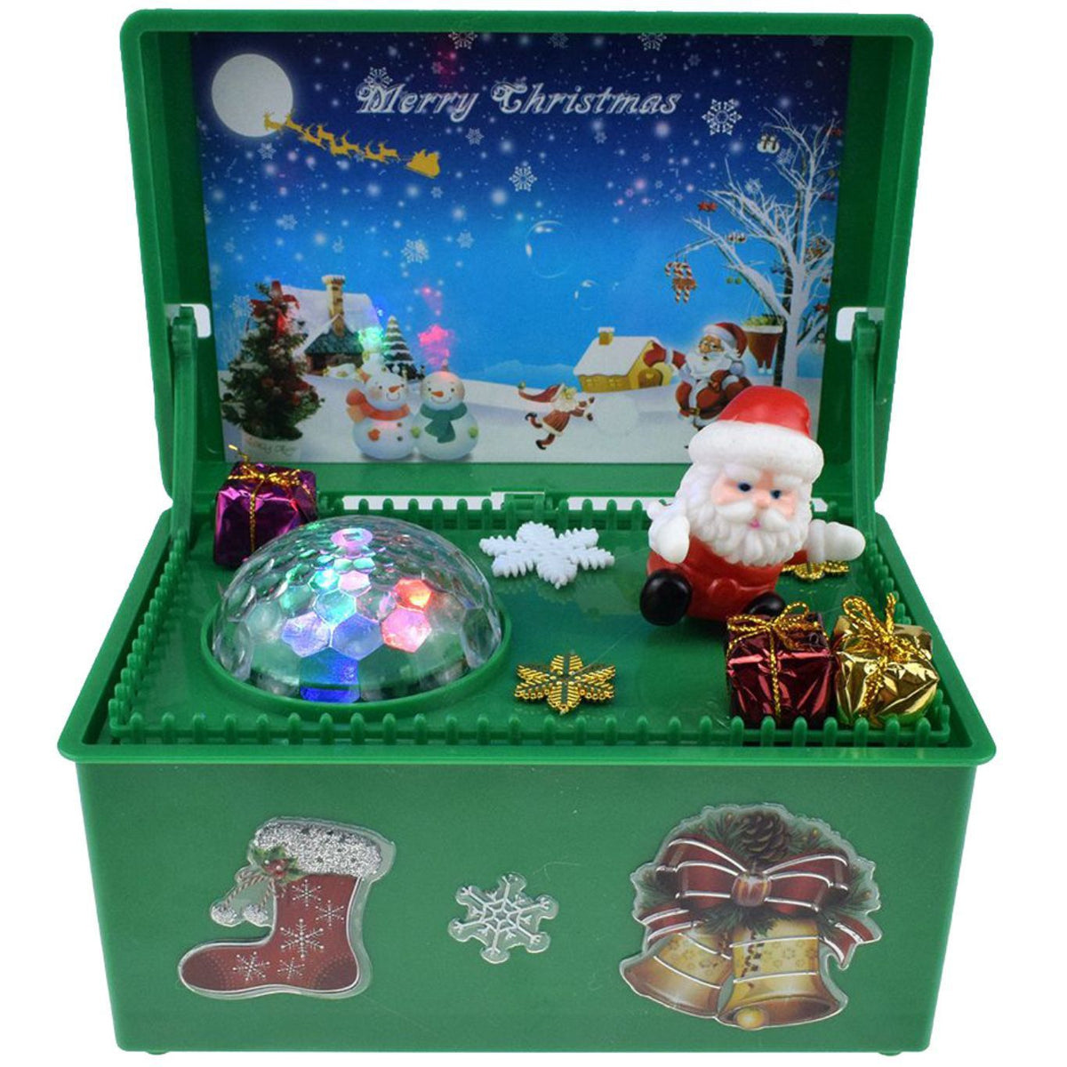 Flag Village Electric lift Christmas music gift box