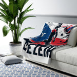 Flag Village Czech Sporting Flag Sherpa Fleece Blanket