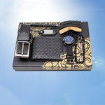 Flag Village Seven-piece Watch Wallet Belt Bracelet Keychain Beads Pen Sleeve Box Men's Gift Set