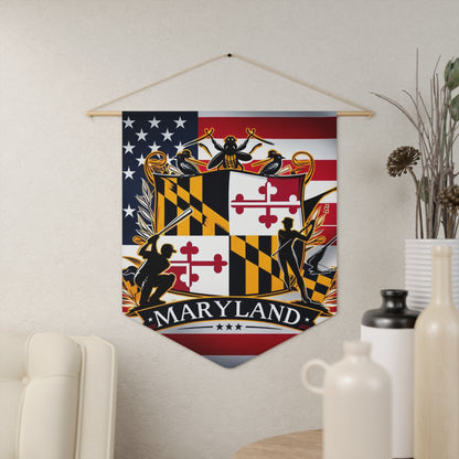 Flag Village Maryland State Flag Pennant Sporting Home Wall decoration MD0001