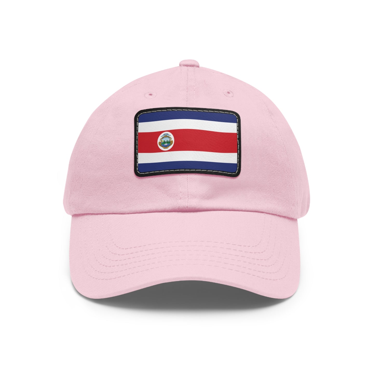 Flag Village Costa Rica Flag Hat Cap with Leather Patch