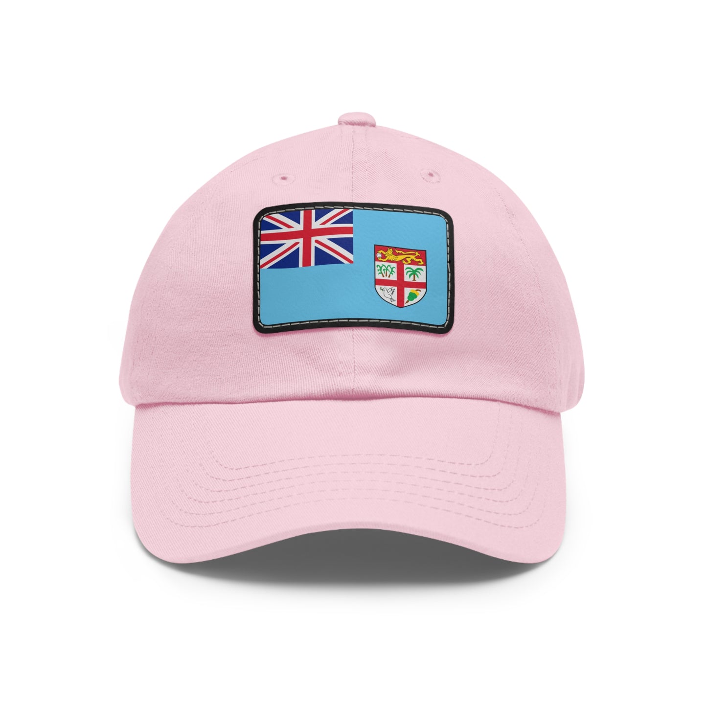 Flag Village Fiji Flag Hat Cap with Leather Patch