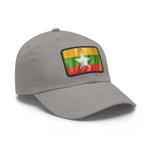 Flag Village Myanmar Flag Hat Cap with Leather Patch