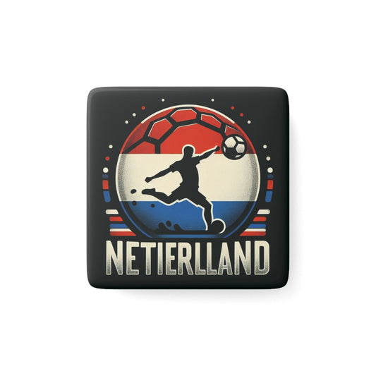 Flag Village Netherlands Flag Sporting Porcelain Magnet, Square NLD0004