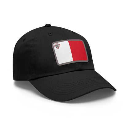 Flag Village Malta Flag Hat Cap with Leather Patch