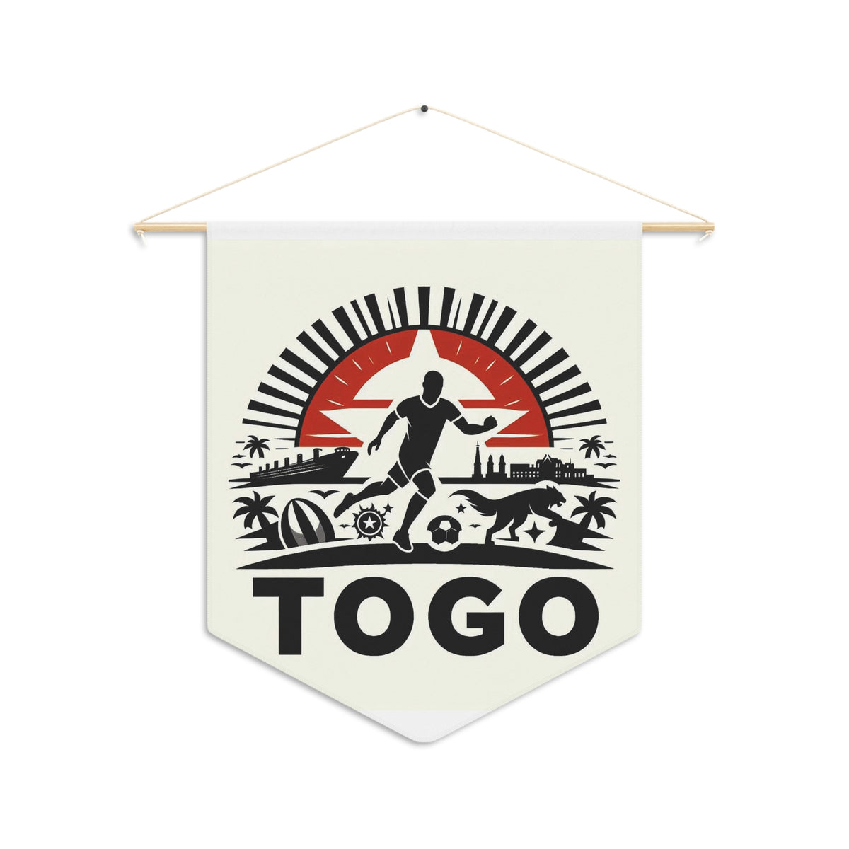 Flag Village Togo Flag Pennant Sporting Home Wall decoration TGO0002