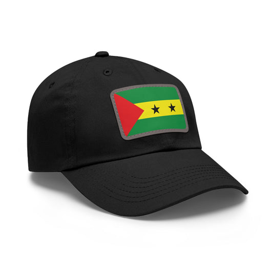 Flag Village Sao Tome And Principe Flag Hat Cap with Leather Patch