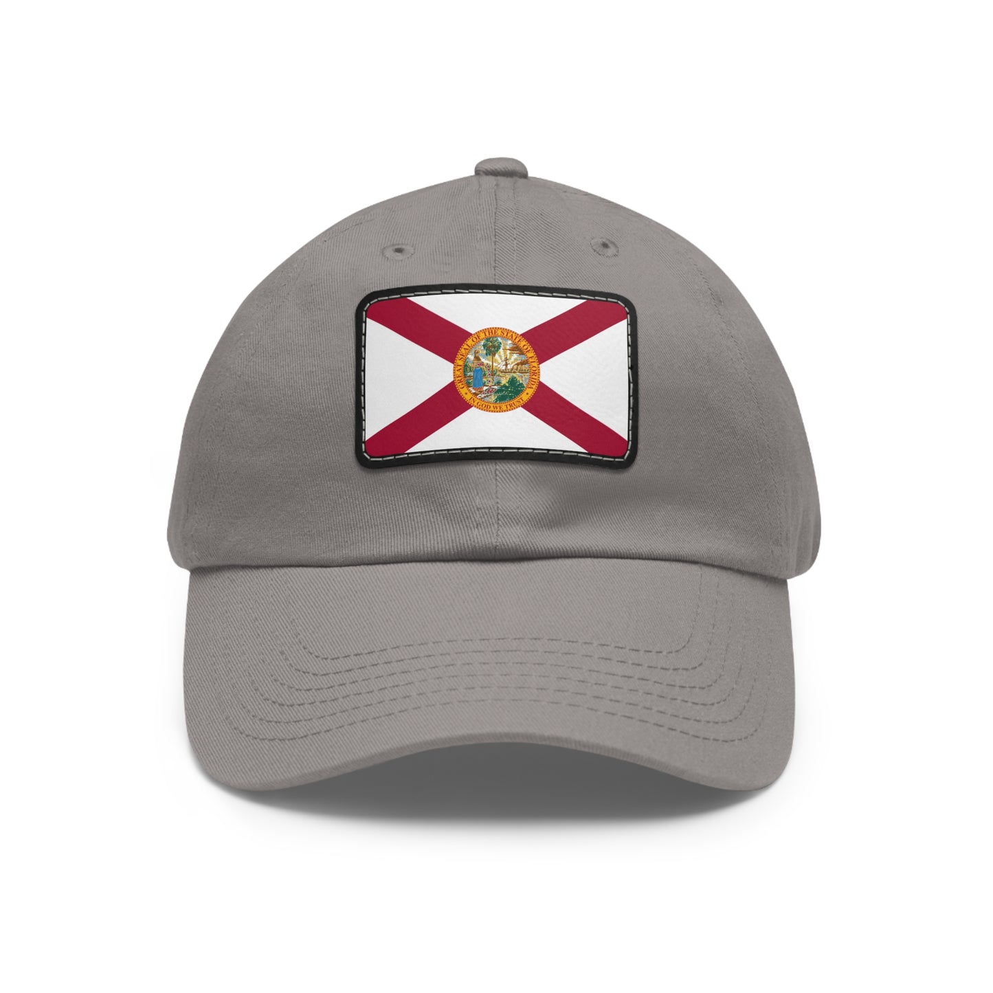 Flag Village USA Florida State Flag Hat Cap with Leather Patch