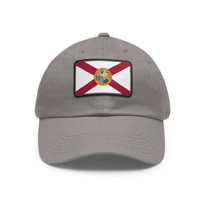 Flag Village USA Florida State Flag Hat Cap with Leather Patch