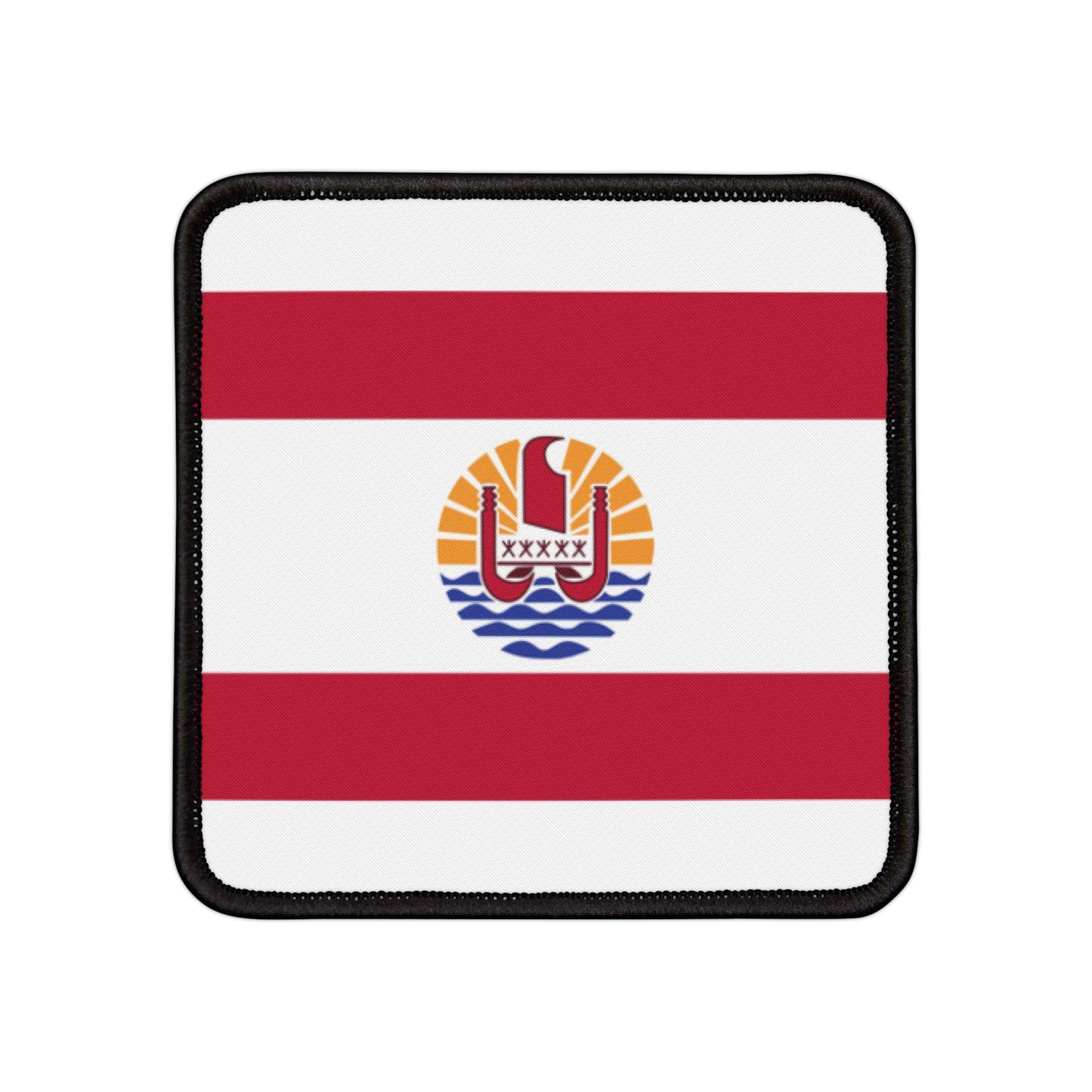 Flag Village Polynesia(French Polynesia) Flag Embroidery Iron-On Patches