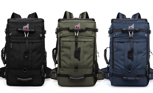 Flag Village New double shoulder bag Oxford cloth bags male outdoor backpack large capacity baggage bag multifunction hiking bag