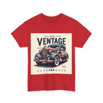 Flag Village USA Vintage Car Flag T-SHIRT Heavy Cotton Tee USA0019