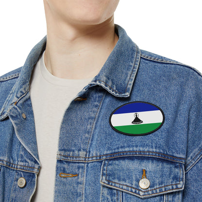 Flag Village Lesotho Flag Embroidery Iron-On Patches