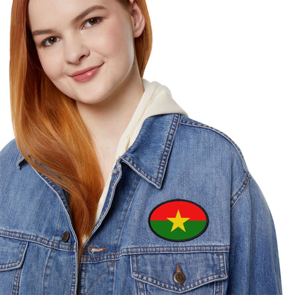 Flag Village Burkina Faso Flag Embroidery Iron-On Patches