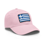 Flag Village Greece Flag Hat Cap with Leather Patch