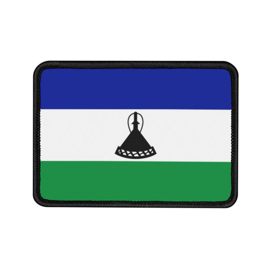 Flag Village Lesotho Flag Embroidery Iron-On Patches