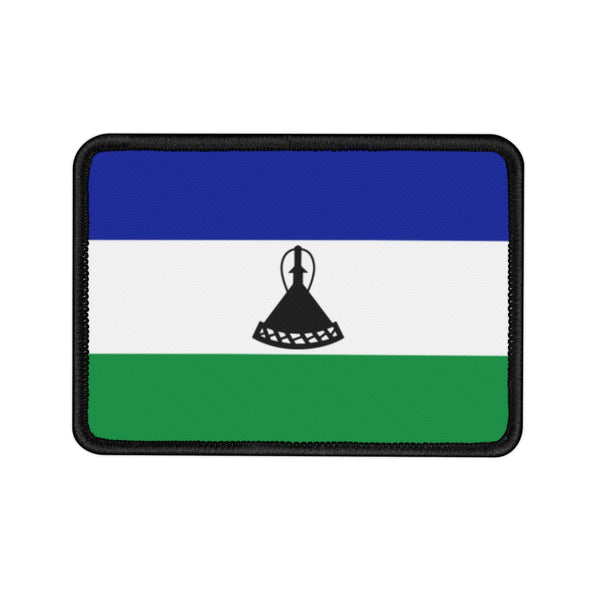 Flag Village Lesotho State Flag Embroidered Iron-On Patch