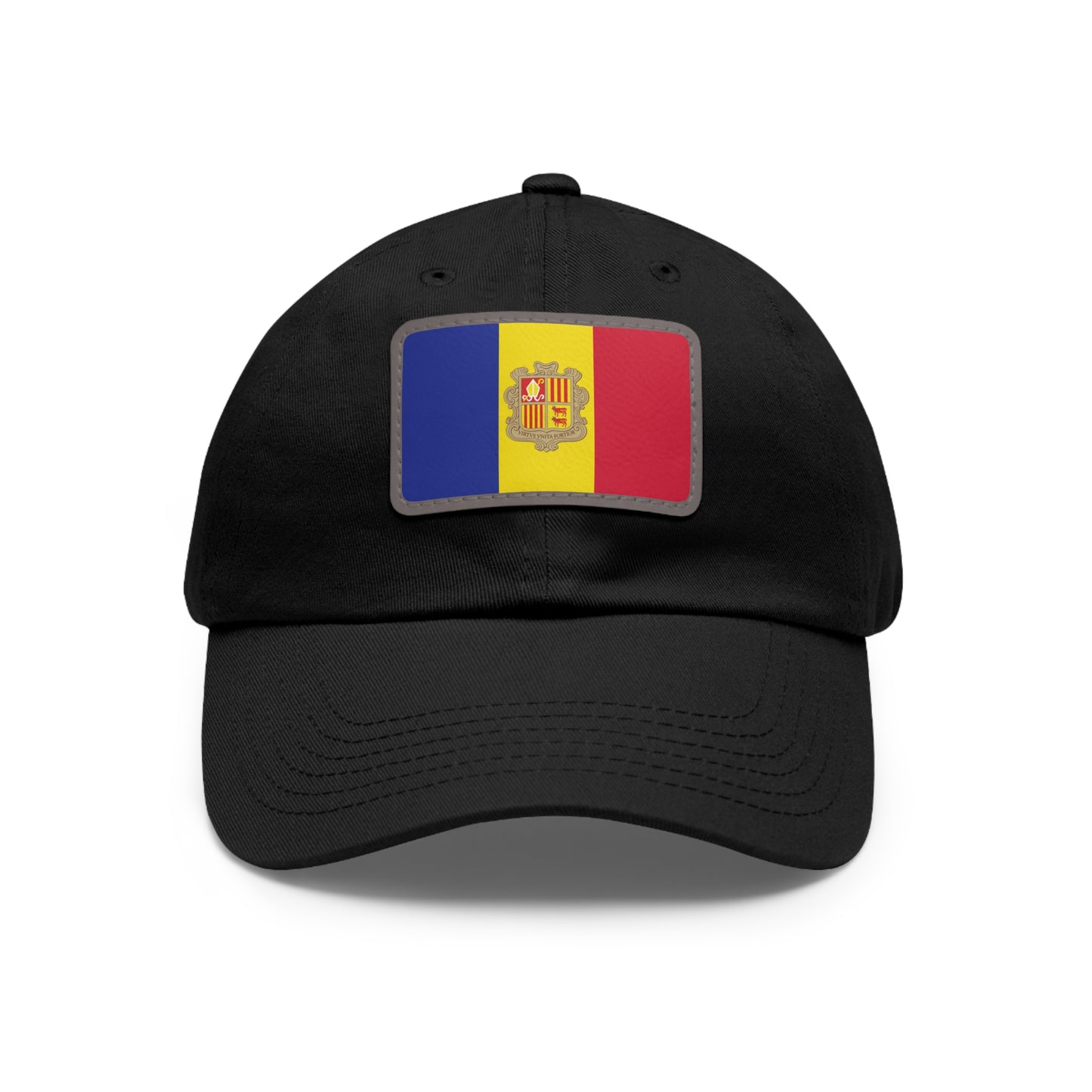Flag Village Andorra Flag Hat Cap with Leather Patch