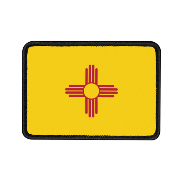 Flag Village New Mexico State Flag Embroidered Iron-On Patch