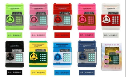 Flag Village Automatic Paper Money Piggy Bank Gift Money Box Safe