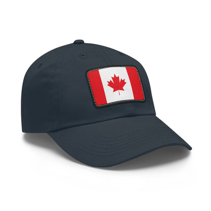 Flag Village Canada Flag Hat Cap with Leather Patch
