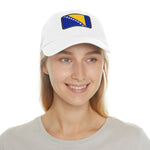 Flag Village Bosnia And Herzegovina Flag Hat Cap with Leather Patch