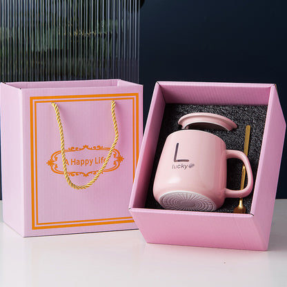Flag Village Constant Temperature Ceramic Mark Cup Set Gift Box