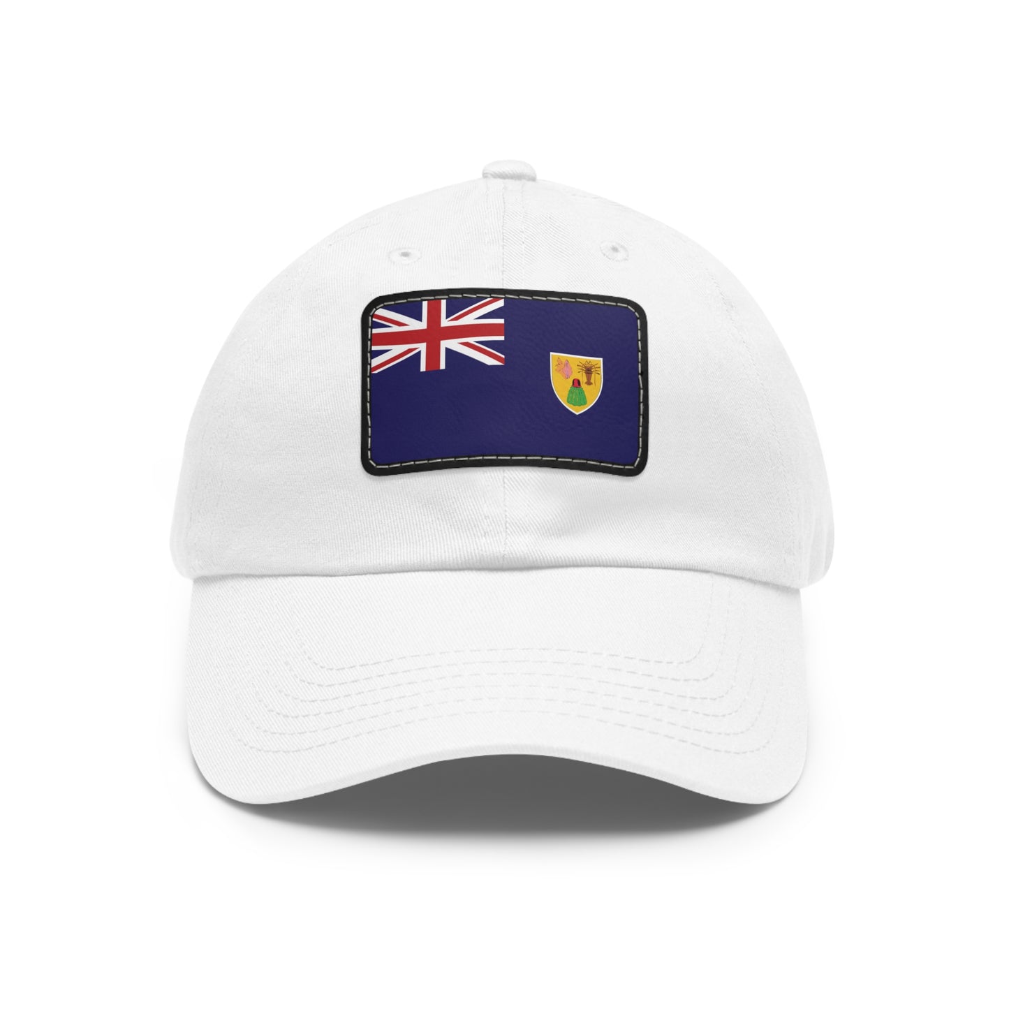Flag Village Turks And Caicos Islands Flag Hat Cap with Leather Patch