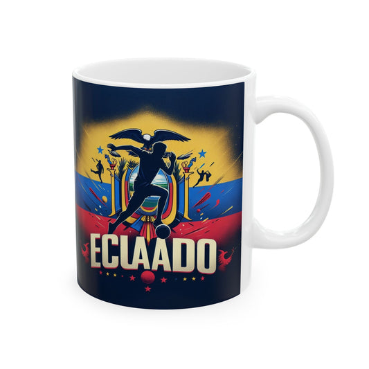 Flag Village Ecuador Sporting Flag Ceramic Coffee Mug 11oz ECU0003