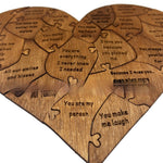 Flag Village Reasons Why I Love You Wooden Heart Puzzle Romantic Love Jigsaw Puzzle Wedding Anniversary For Wife Husband Birthday Gifts Valentine's Day Gift