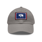 Flag Village USA Wyoming State Flag Hat Cap with Leather Patch