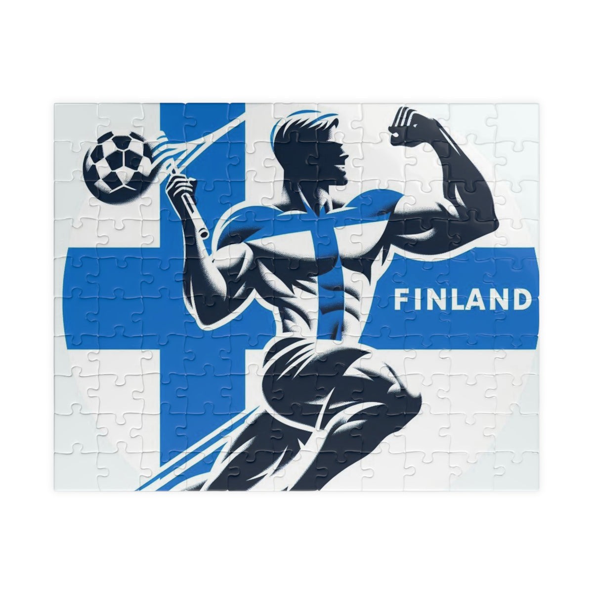 Flag Village Finland Sporting Flag Puzzle