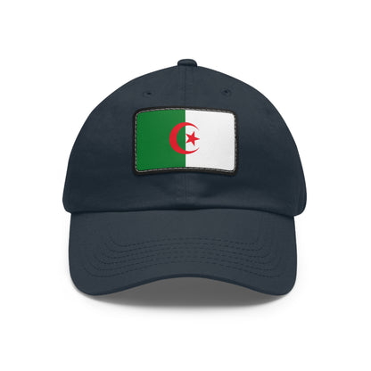 Flag Village Algeria Flag Hat Cap with Leather Patch