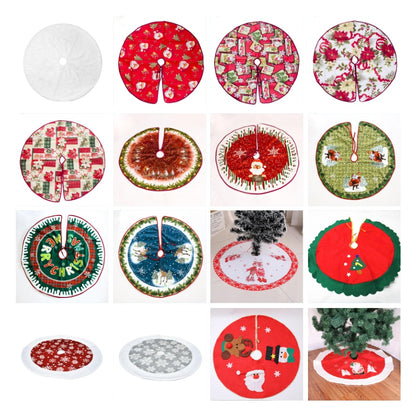 Flag Village Christmas tree skirt Christmas tree decorations Christmas gifts Christmas scene matching