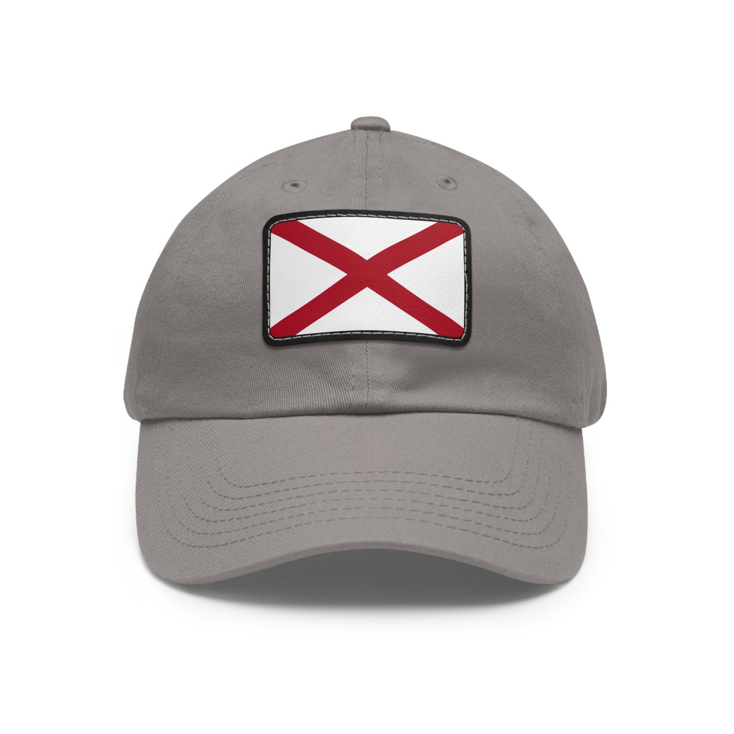 Flag Village USA Alabama State Flag Hat Cap with Leather Patch