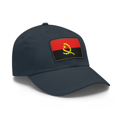 Flag Village Angola Flag Hat Cap with Leather Patch