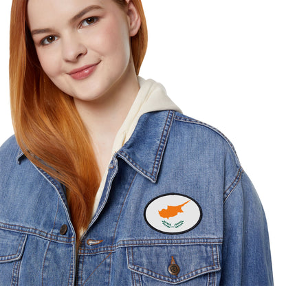 Flag Village Cyprus Flag Embroidery Iron-On Patches