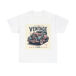 Flag Village USA Vintage Car Flag T-SHIRT Heavy Cotton Tee USA0019