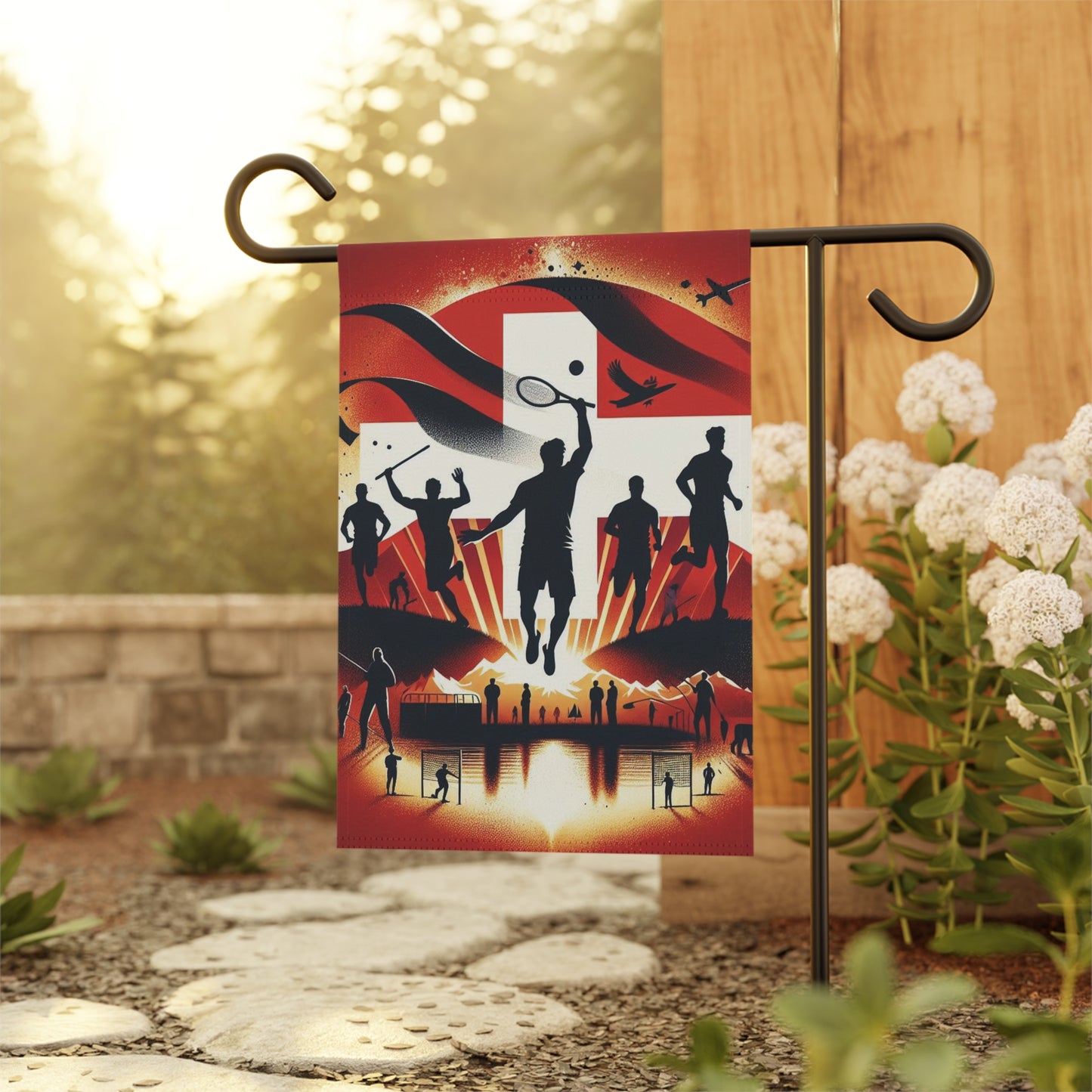 Flag Village Switzerland Flag Sporting Garden & House Banner CHE0004