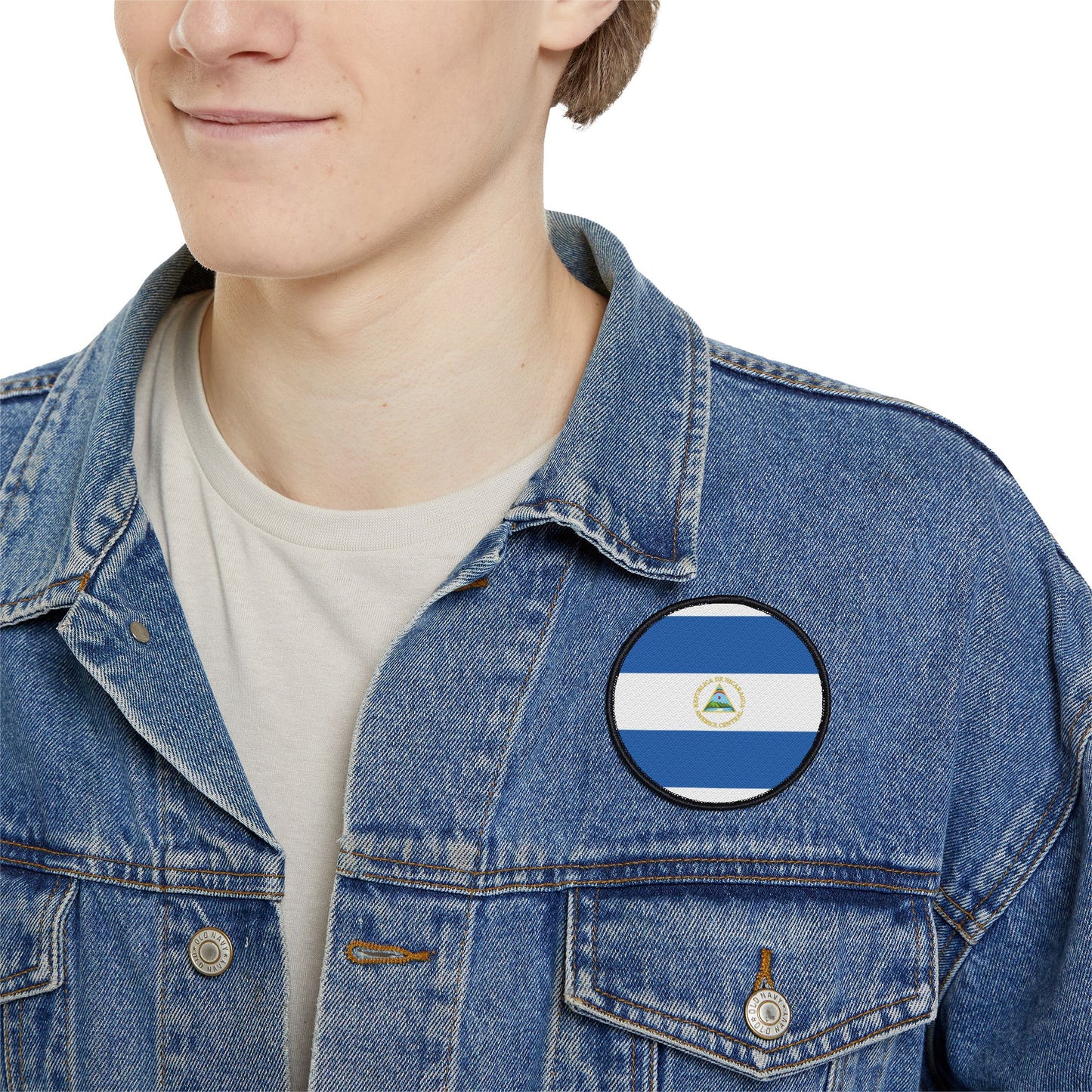 Flag Village Nicaragua Flag Embroidery Iron-On Patches