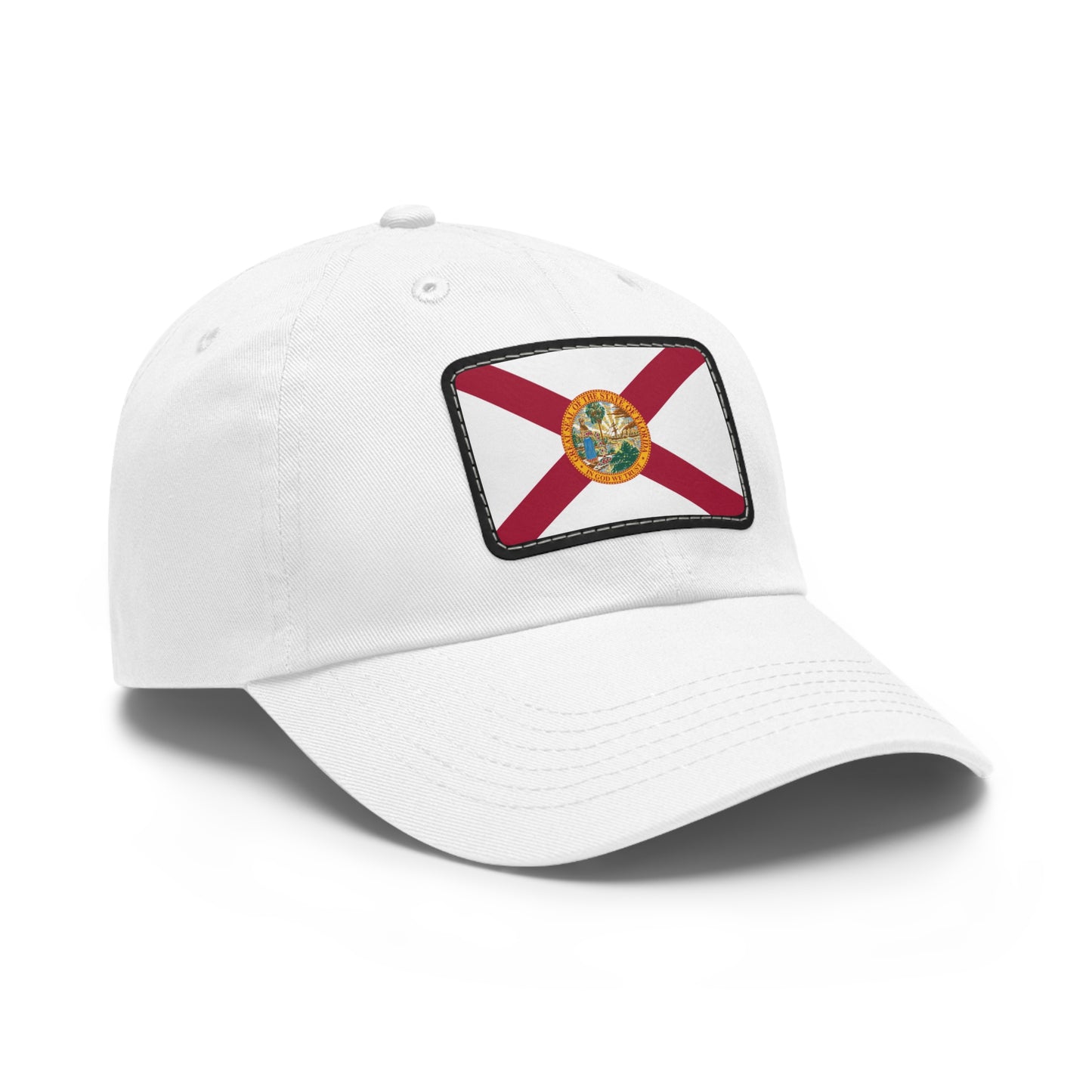 Flag Village USA Florida State Flag Hat Cap with Leather Patch